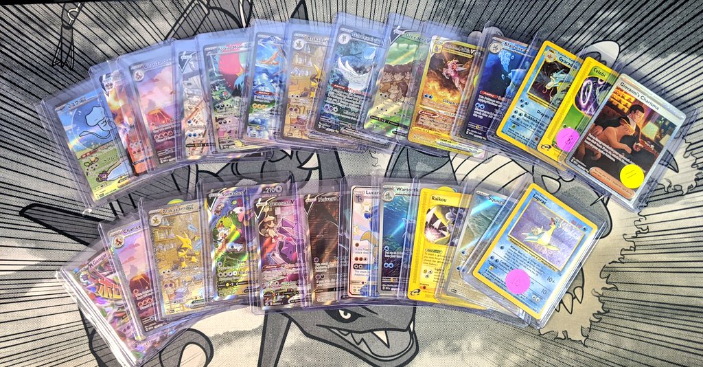 Happy Claim Sale day! 🎁

I will be running a claim sale tonight on stream @ 5PM ET. All cards will be under TCGPlayer market value. (Ignore stickers).

I will be posting the leftovers on here at some point this week/weekend. See something that catches your eye? Shoot me a DM! 🤝