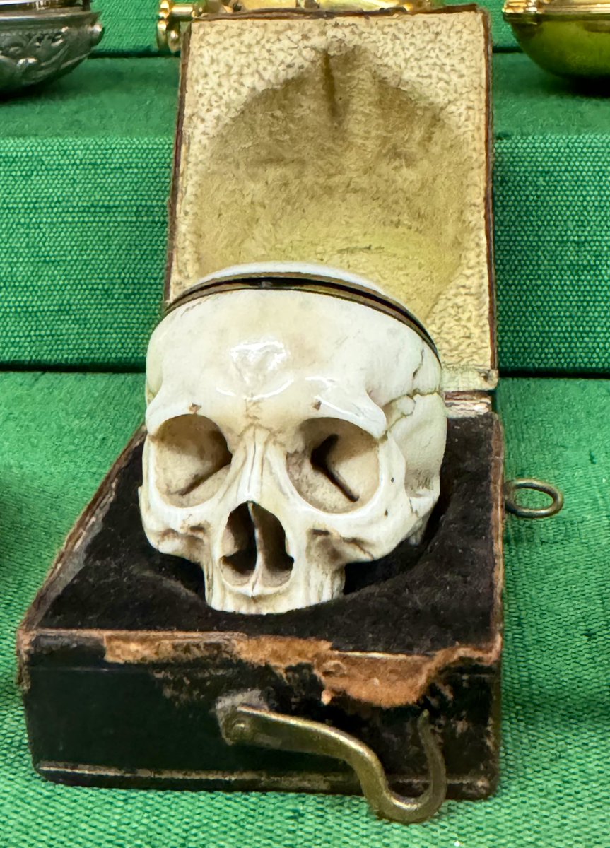 I saw so many beautiful things at work today including this skull watch/clock (I’m not a horologist).