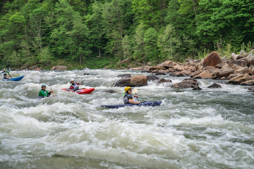 'Conquer the rapids by day 🌊, indulge in comfort by night 🌟. From the thrill of the Cheat River to the cozy retreat at #HGIMorgantownWV—your unforgettable adventure awaits! 🛶 #RapidRetreat #WhiteWaterThrills #HGIStay #AdventureAwaits #VisitMountaineerCountry