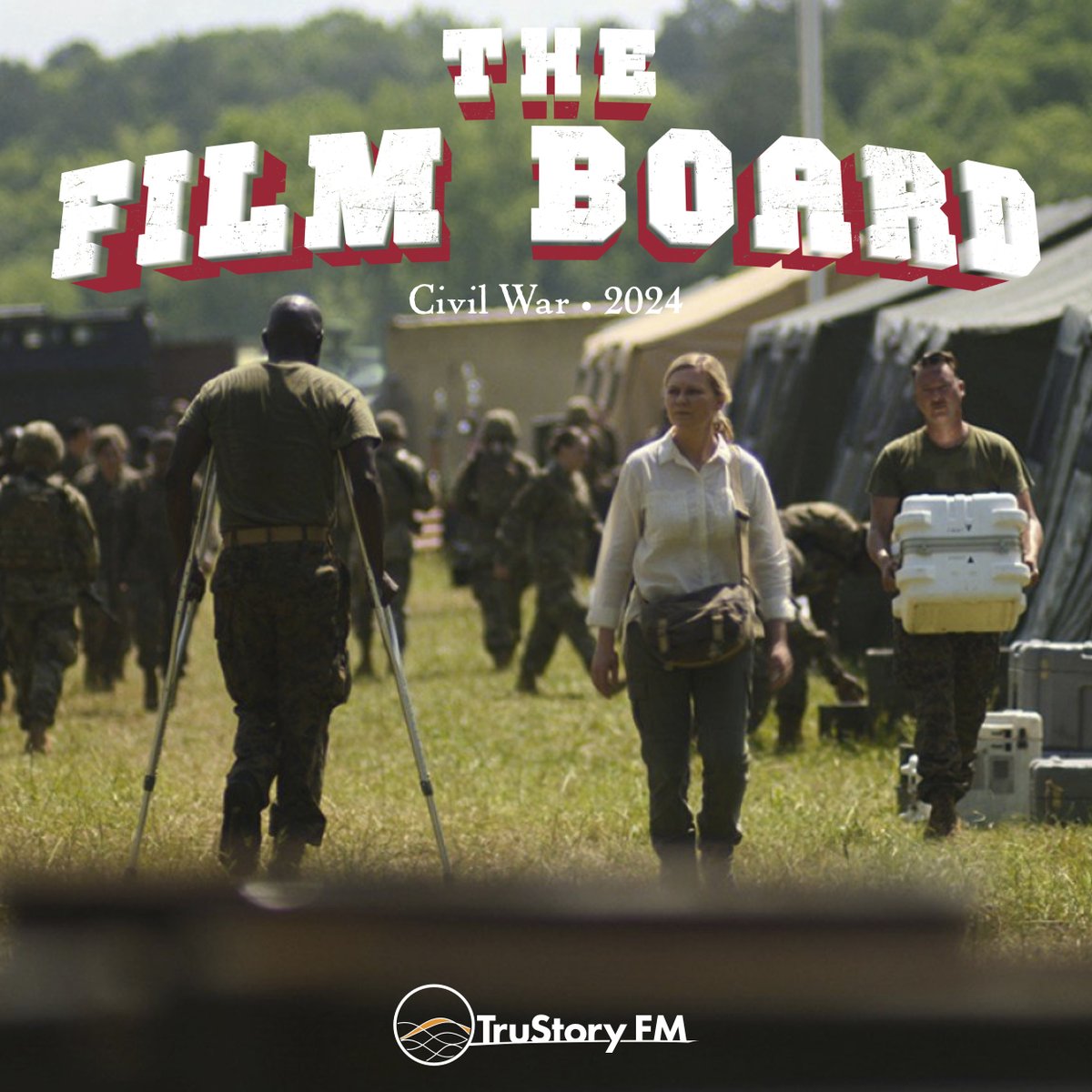 The Film Board gathers! This month, host Justin Jaeger is joined by Steve Sarmento and Tommy Metz III to litigate Alex Garland’s provocative new film “Civil War.” trustory.fm/filmboard/civi…