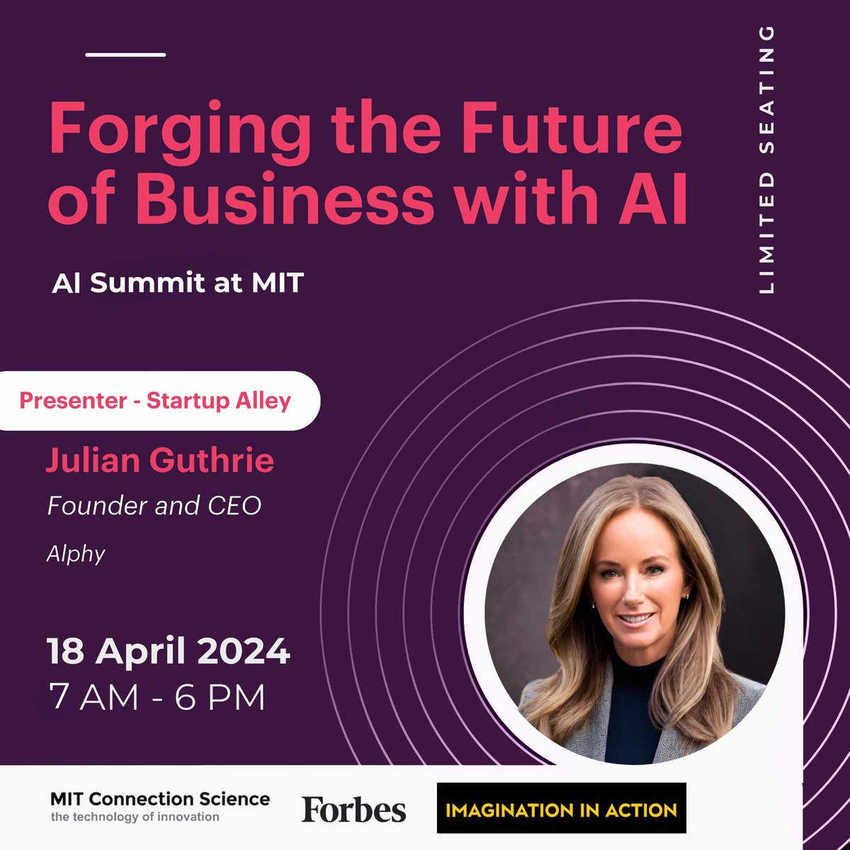 JulianGuthrie's tweet image. Let’s talk AI: high quality data, applications, experiments, classifiers, scarcity, abundance - and, my fav - our #ReflectAI by @alphy_co to reduce harm in human communication. @MIT