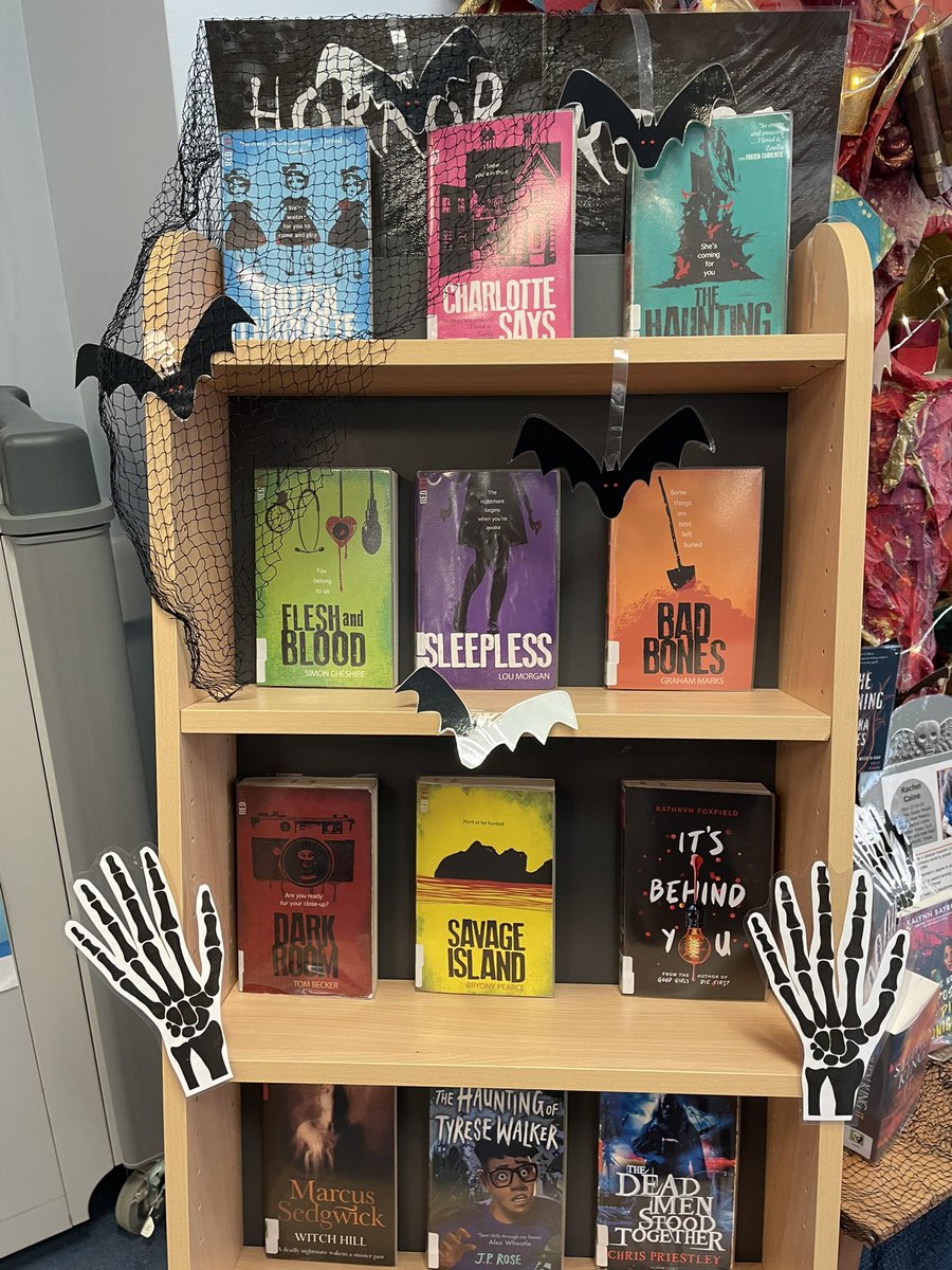 We’ve gone #horror mad. So many students are into this genre at the moment. Our Library tree has been made into a horror tree….. Come and check out some of the best titles you can borrow. @thomashardye #readingforpleasure