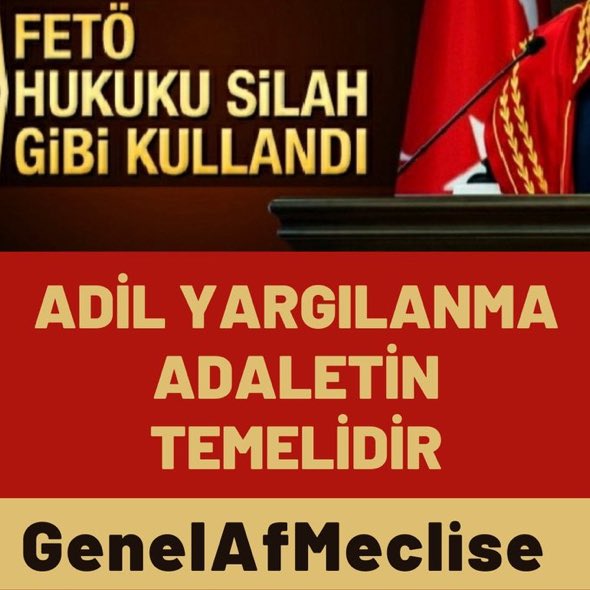 ❌Adil yargilanma hak ihlali % 77'
❌Örgüt hukuku silah olarak kullandi'
❌GEÇMİŞİ NASIL TEMIZLEYECEGIZ

 #SnErdoğanSnÖzgürÖzel
#HalkınBeklentisiAf

@RTErdogan @eczozgurozel