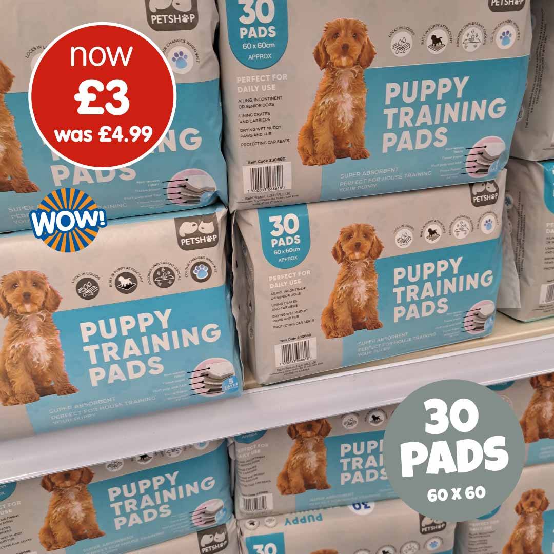 These puppy training pads are a brilliant bargain right now - reduced to just £3🐶! Get them while you can ❤️! Who needs to stock up🐕?