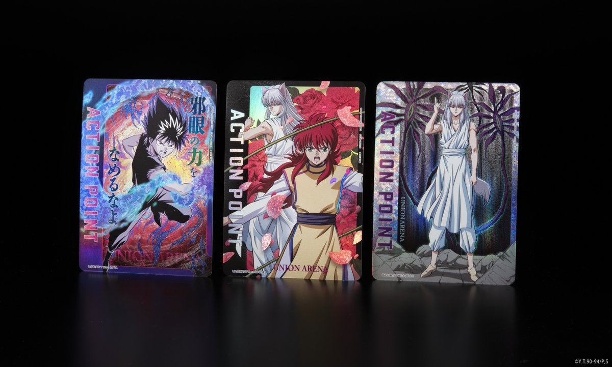 Official in-person shots of alt arts in the Japanese Union Arena Yu Yu Hakusho set! 👀 Set releases in Japan on 04/26 🗓️