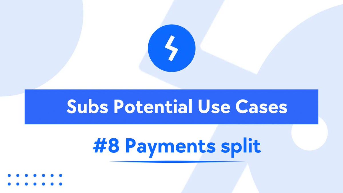 💰 Experience the convenience of buy now, pay later with Subs!

💳 Split your payments seamlessly and enjoy your purchases upfront, while managing your repayments effortlessly.

🎗️Transform your shopping experience with Subs today!

#Subs #Payments #BuyNowPayLater #web3
