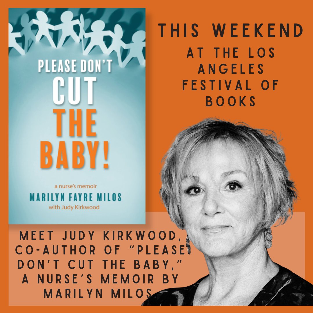 After spending months with Marilyn Milos working on 'Please Don't Cut The Baby,' it's no surprise that co-author Judy Kirkwood is now an intactivist. Meet Judy, a truly amazing woman, at Booth #034 in the Red Zone at this weekend's LA Times Festival of Books. #latimesfobs