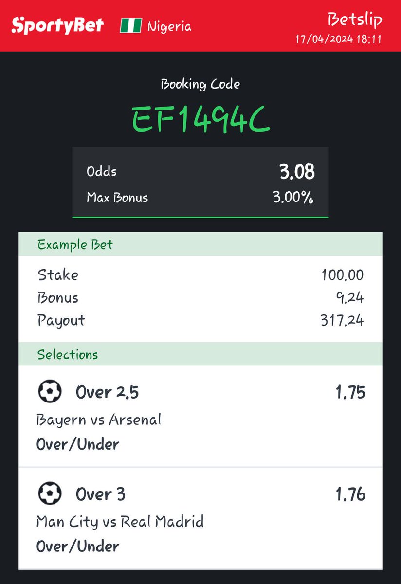 Today's picks 

First 400 to Retweet get free 6k each🫴💙