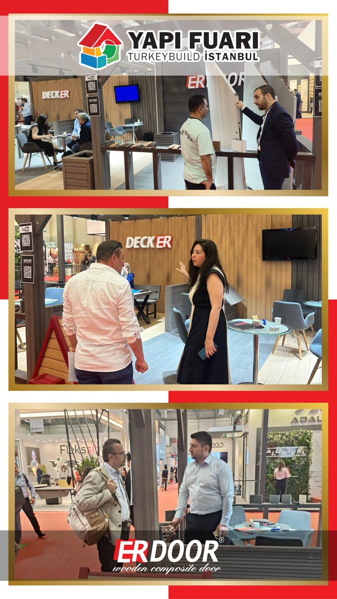 ErdoorOfficial's tweet photo. Yapı Fuarı'nda ilk günümüzden kareler. #TurkeyBuildIstanbul
Photos from our first day at Turkey Build. #TurkeyBuildIstanbul
#ErgunbasGroup #Erdoor #Decker https://t.co/CJN2hOKALZ