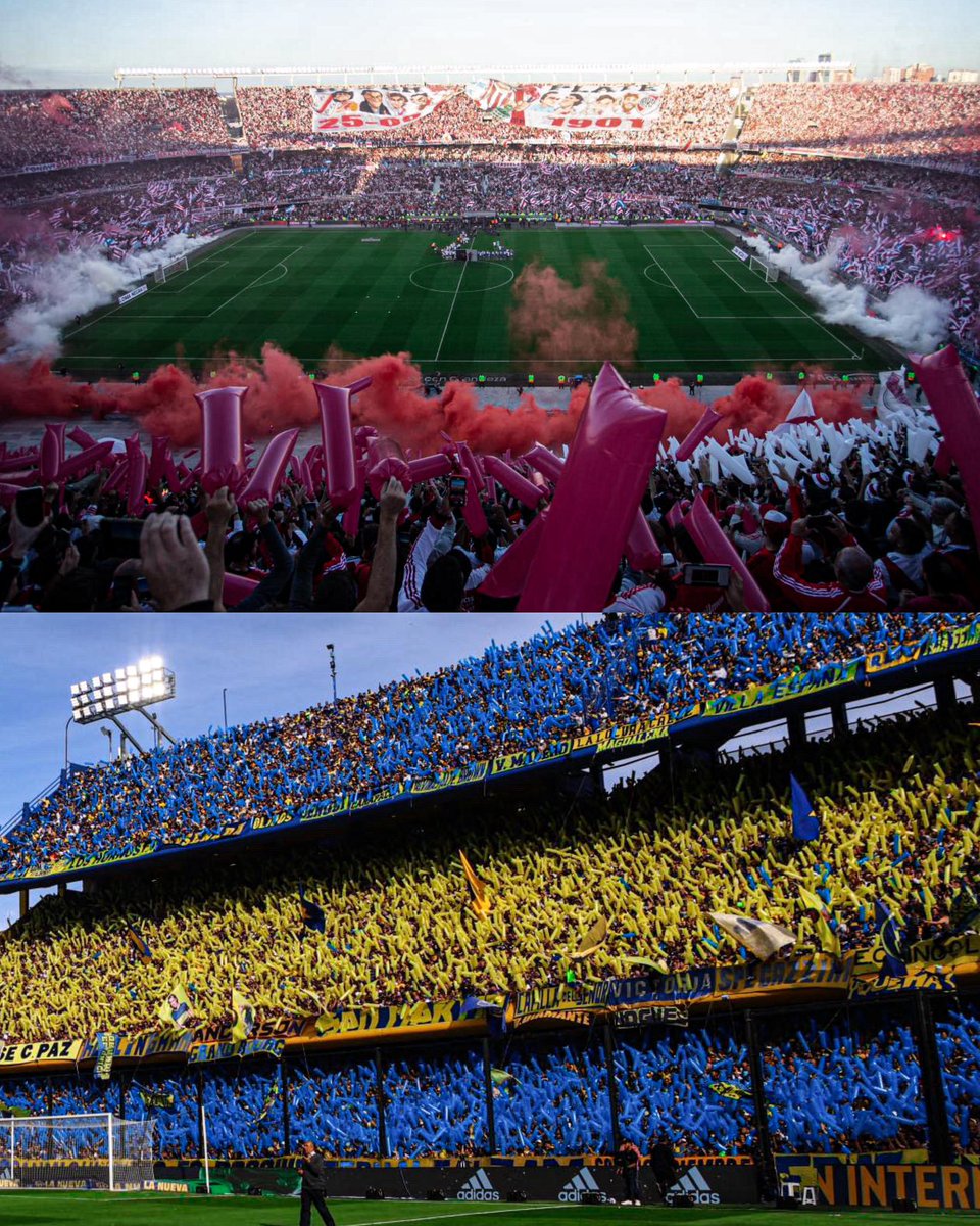 OficialSala12's tweet photo. Pela primeira vez em 6 anos, teremos um Boca x River com as DUAS torcidas no estádio.

A última vez que isso aconteceu foi na final da Libertadores de 2018, no Santiago Bernabéu.

O jogo das quartas da Copa da Liga Argentina será em campo neutro https://t.co/wxkl0QAK2l