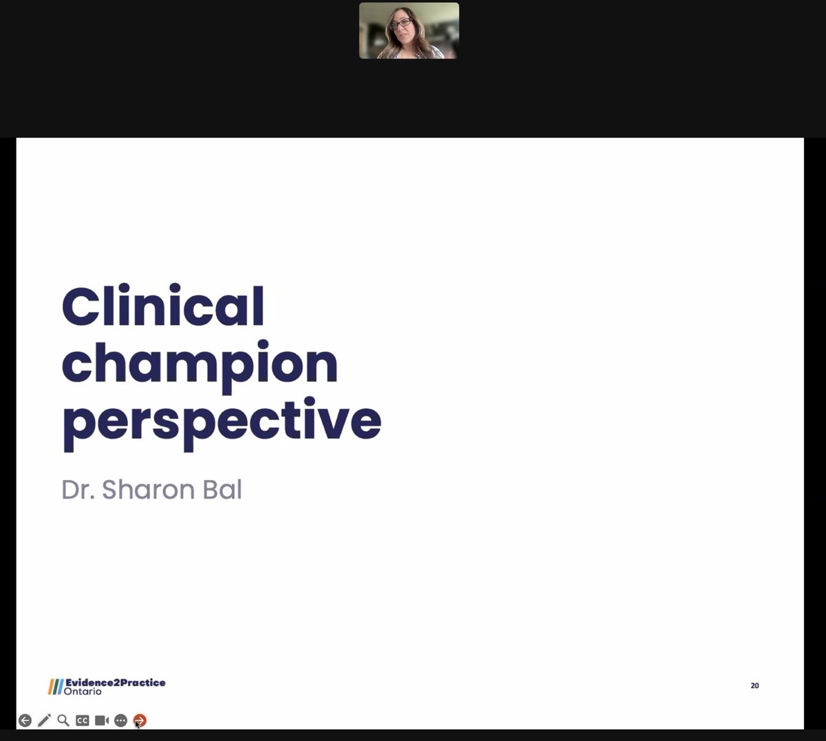 Thank you, E2P champion @SharonBalMD, for sharing your valuable insights on #E2POntario EMR tools and supports during today's DHC-hosted webinar! E2P.ca
