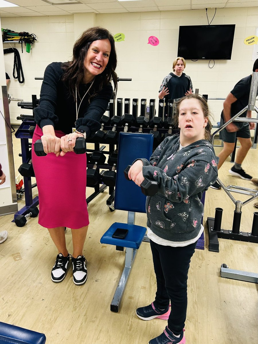 AngieEdinger's tweet image. If anyone is going to get me back in the weight room, it’s her!!! #workoutpartner