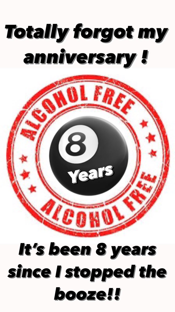 Totally forgot my anniversary!!!

This week I celebrate 8 years of being alcohol free!!! 

8 fucking years!!! Yessssss! 🤩🥳

#sober #SoberLife #soberliving #sobriety #alcoholfree