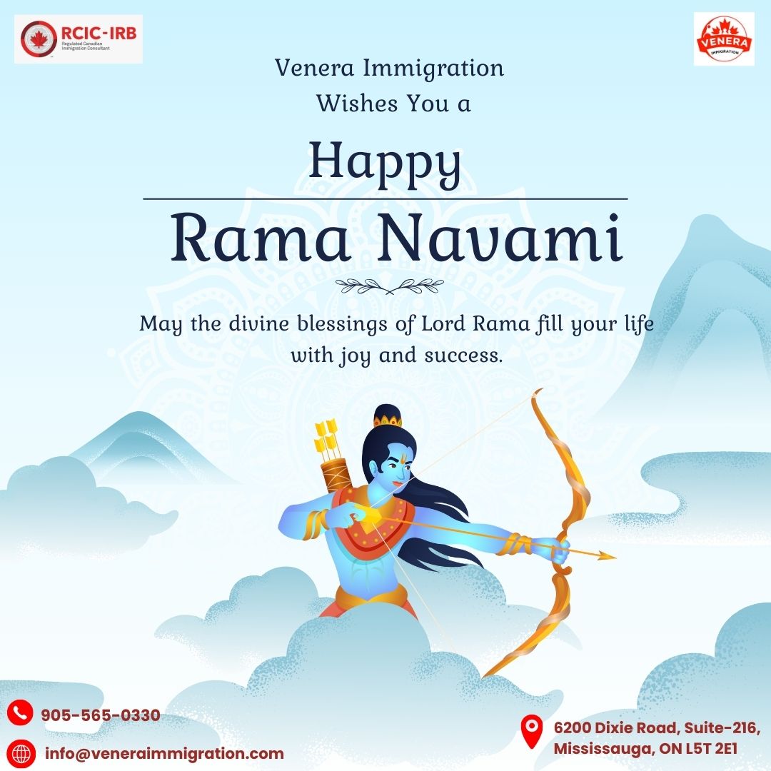 Venera Immigration wishes you- Happy Ram Navami

Call/Book Appointment: +1 (905)-565-0330

Email: info@veneraimmigration.com

veneraimmigration.com

#study #workpermit #workpermitcanada #opt #irccnews #immigrationnews #canadanews #canada #immigration #canadavisa