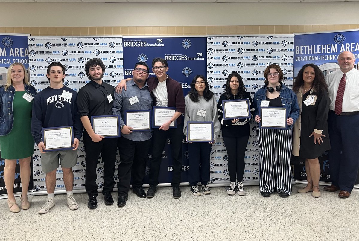 College and Career Credentials… Congratulations to the ⁦<a href="/BethlehemAreaSD/">BASD</a>⁩ seniors graduating with the ⁦BAVTS⁩ Professional Skills Certification! #BASDproud #BuildingBethlehem ⁦<a href="/BasdFreedom/">FreedomBASD</a>⁩ ⁦<a href="/LibertyHigh/">Liberty High School</a> ⁦<a href="/BridgesBAVTS/">Bridges Foundation- BAVTS</a>⁩