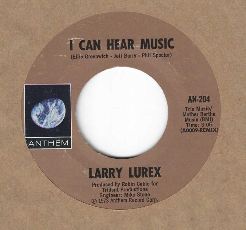 Larry Lurex  Aka  On Anthem - 'i Can Hear Music'  +  ebay.com/itm/LARRY-LURE…  #ad