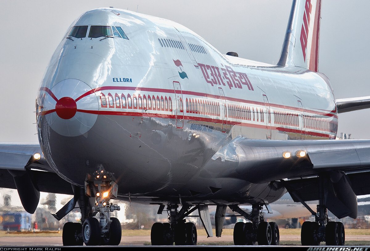 An Air India B747-400 seen here in this photo at London Heathrow Airport in March 2006 #avgeeks 📷- Mark Ralph
