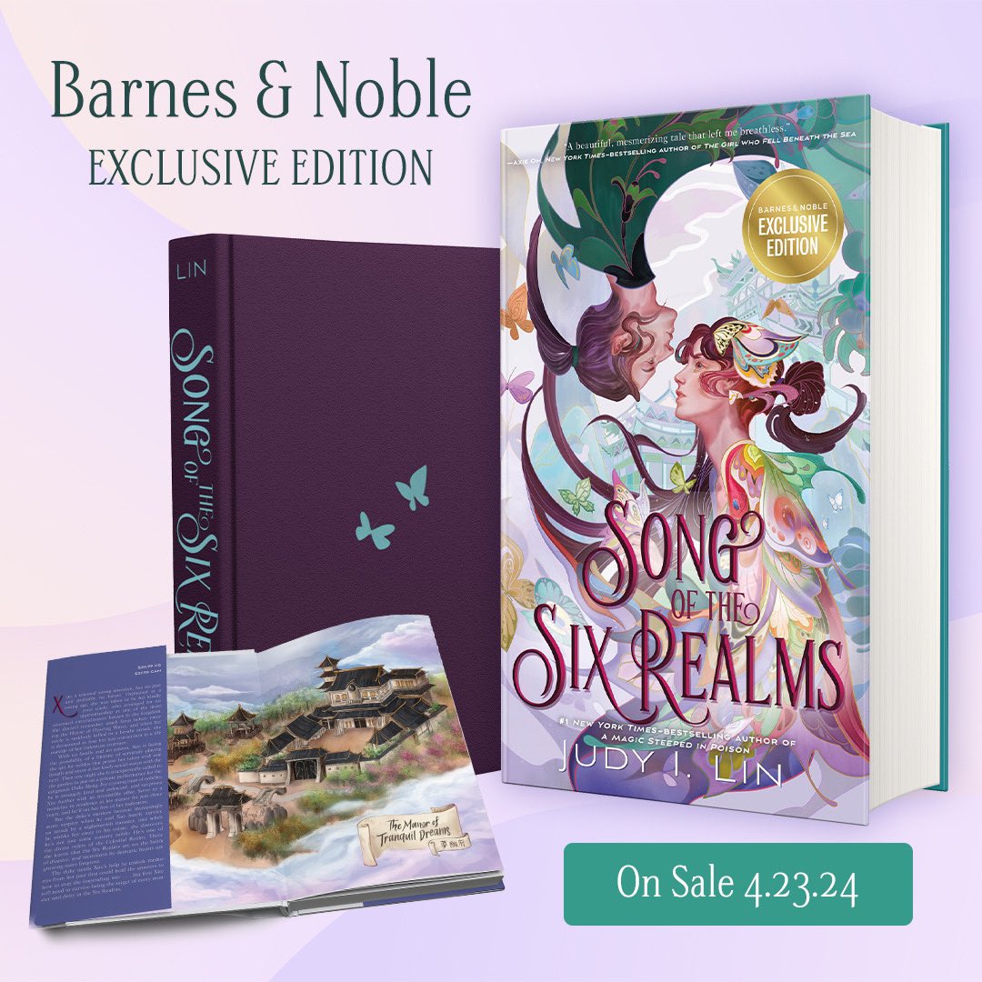 There’s still time to preorder the exclusive edition of Song of the Six Realms before it comes out next week!!! Especially the @BNBuzz special edition with endpaper art 😍 (Don’t forget to submit your receipt for the gorgeous foil art print!!)