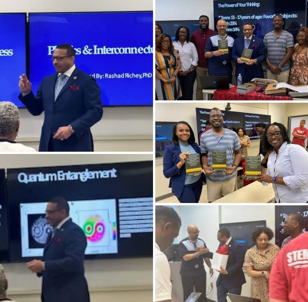 When I was a teenager, I was in juvenile detention centers. Today, I'm in research universities. Thankful to lecture at Clark Atlanta University @CAU in Brain Entrainment & Neurophysics to doctoral students, highlighting my team's research and my newly patented medical device.