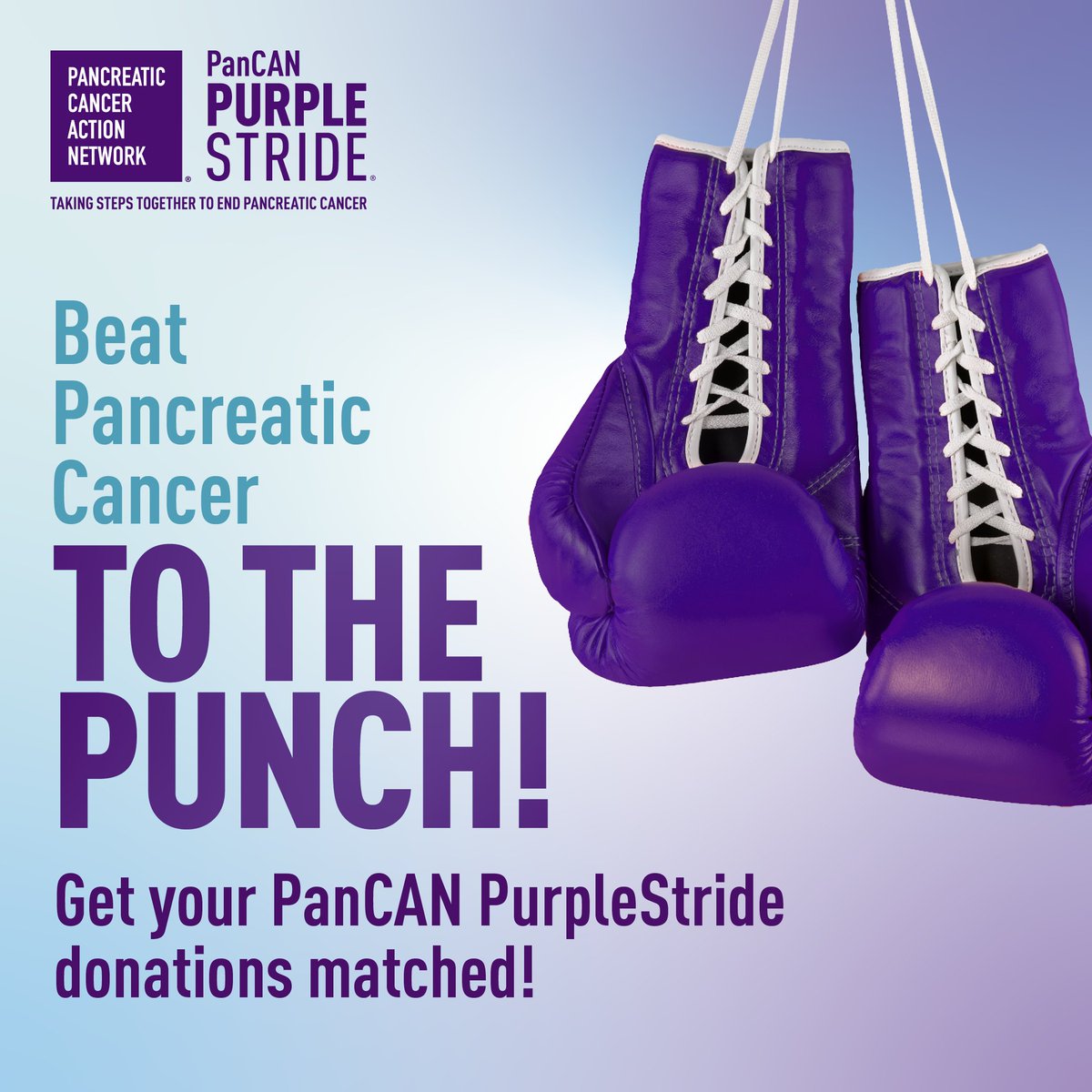 There's still time to get your #PanCANPurpleStride donations matched! 🥊💜 Thanks to a generous $100,000 gift from the Daniel J. Kobasic Foundation in memory of Daniel J. Kobasic, PurpleStride donations will be matched, dollar for dollar, up to $100 per donation until the…