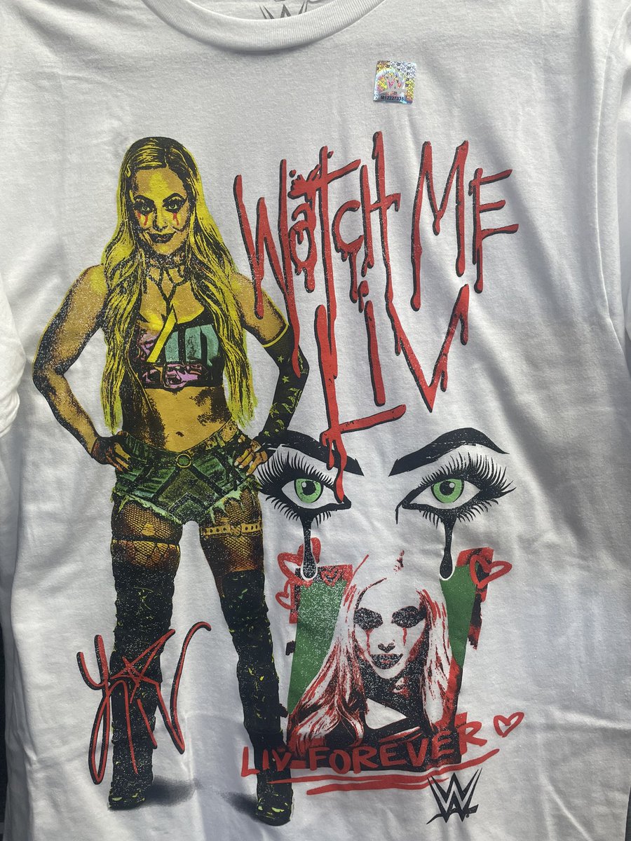 Open today 10-5pm Liv Morgan shirt “Watch Me Liv” a $32.95. Come on in and check out all the shirts we have in stock! 🌵 #wgsphx #wrestlingstore