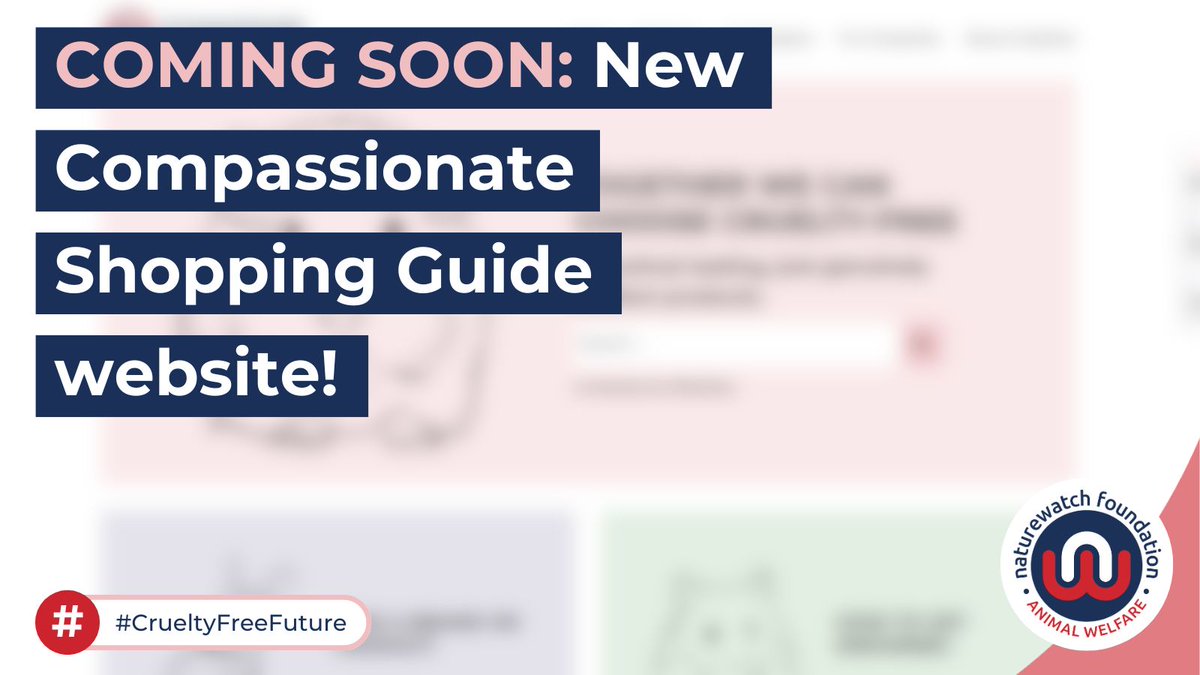 📢 COMING SOON: Our new Compassionate Shopping Guide website launches this World Day for Animals in Laboratories! 🐭 Check out our new look on 24th April 2024 & find loads of great cruelty-free brands that have ❌ zero ties to animal testing. #EndAnimalTesting #CrueltyFreeFuture