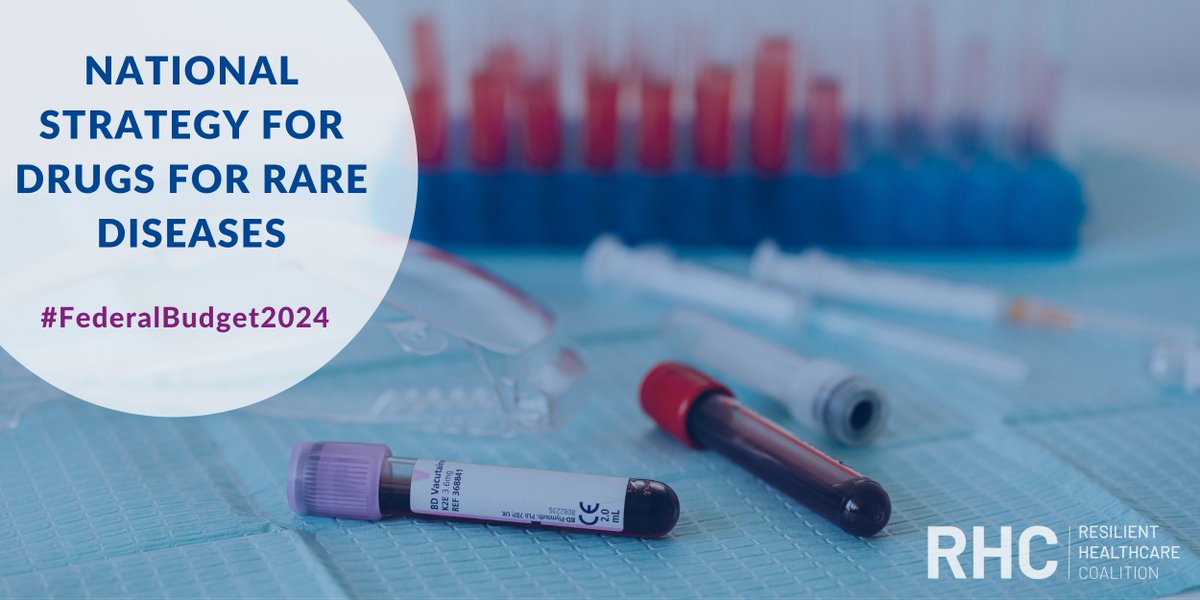 Launching the 1st phase of the National Strategy for Drugs for Rare Diseases is a foundational step!

RHC is eager to see the federal govt. and P/Ts finalize their bilateral deals to further improve access to novel medicines for rare diseases.

#FederalBudget2024 #RHCPillar1