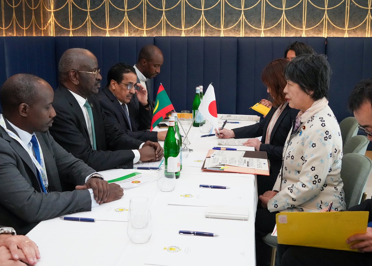 On 17 April, FM Kamikawa, who is visiting Capri, Italy to attend the G7 Foreign Ministers' Meeting, held a meeting with H. E. Dr. Mohamed Salem Ould MERZOUG, Minister of Foreign Affairs, Cooperation and Mauritanians Abroad of the Islamic Republic of #Mauritania.

#TICAD #WPS