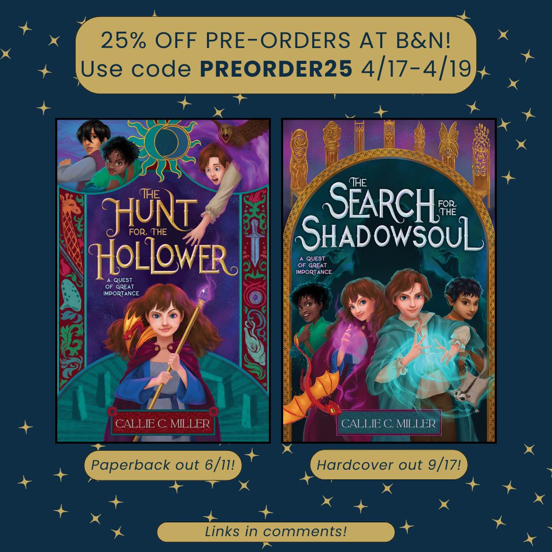 Forgive me for shilling, but <a href="/BNBuzz/">Barnes & Noble</a> is doing another pre-order sale, and I have TWO books available for 25% off! Don't they look GORGEOUS next to each other? Wouldn't they look amazing on your bookshelf?