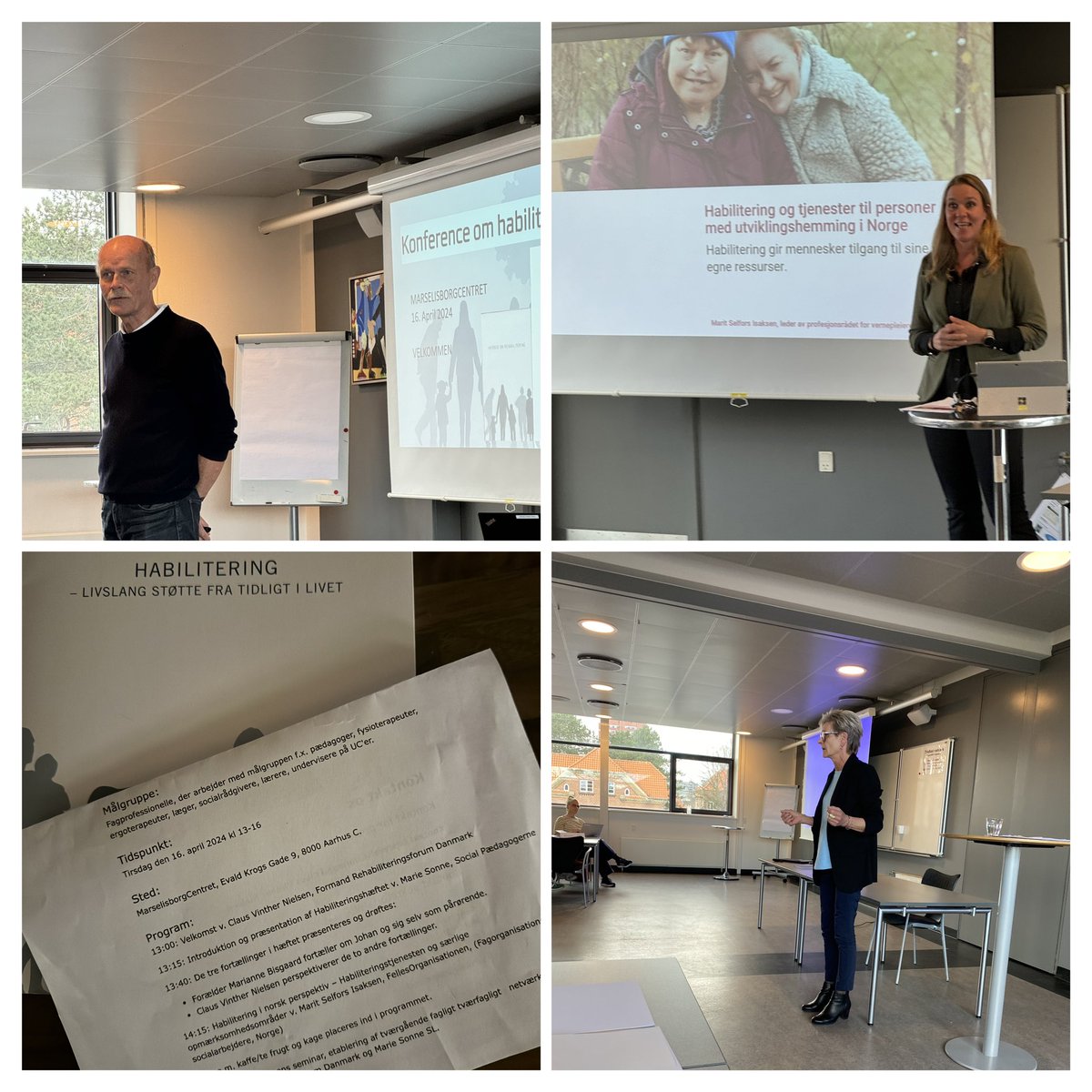 Interessante erfaringer med habilitering fra Norge på vores konference i Rehabiliteringsforum Danmark🙌 Inspirerende! Behov for mere fokus på habilitering i indsatsen til børn, unge & voksne med funktionsnedsættelse i DK #dksocial #FaglighedForandrerLiv