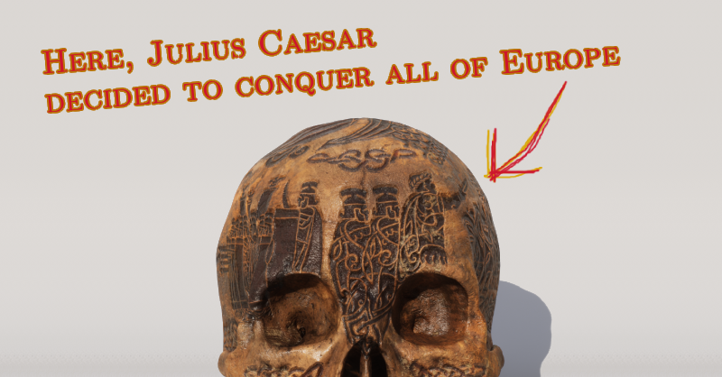 TribeNation50bc's tweet photo. 🚩Scientists have found a 2000 year old skull with a story from my game engraved on it! 🌟This is mind-blowing!

👓Wishlist on Steam: https://t.co/SqT9O9RDB7