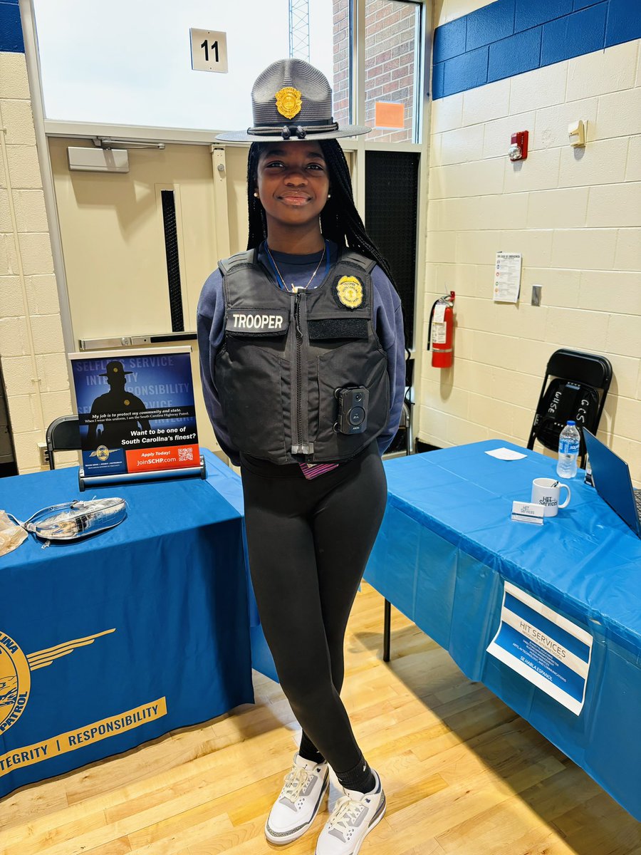 It’s been a busy April with upstate high and middle school career days! It always fun educating our younger generations on what a troopers job duties are and why traffic safety is so important.