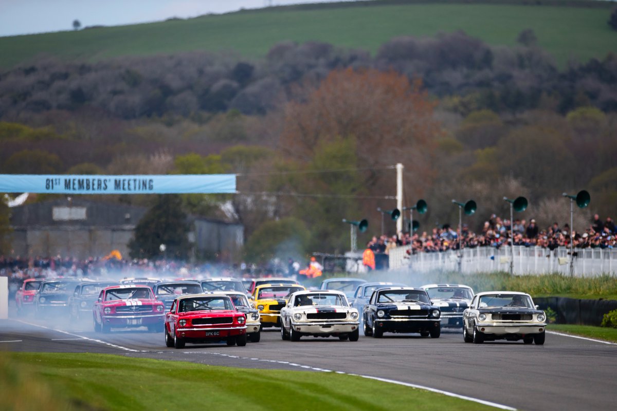 As predicted, a lot of smoke was left at the start line during the Ken Miles Cup! #81MM #Ford #FordMustang