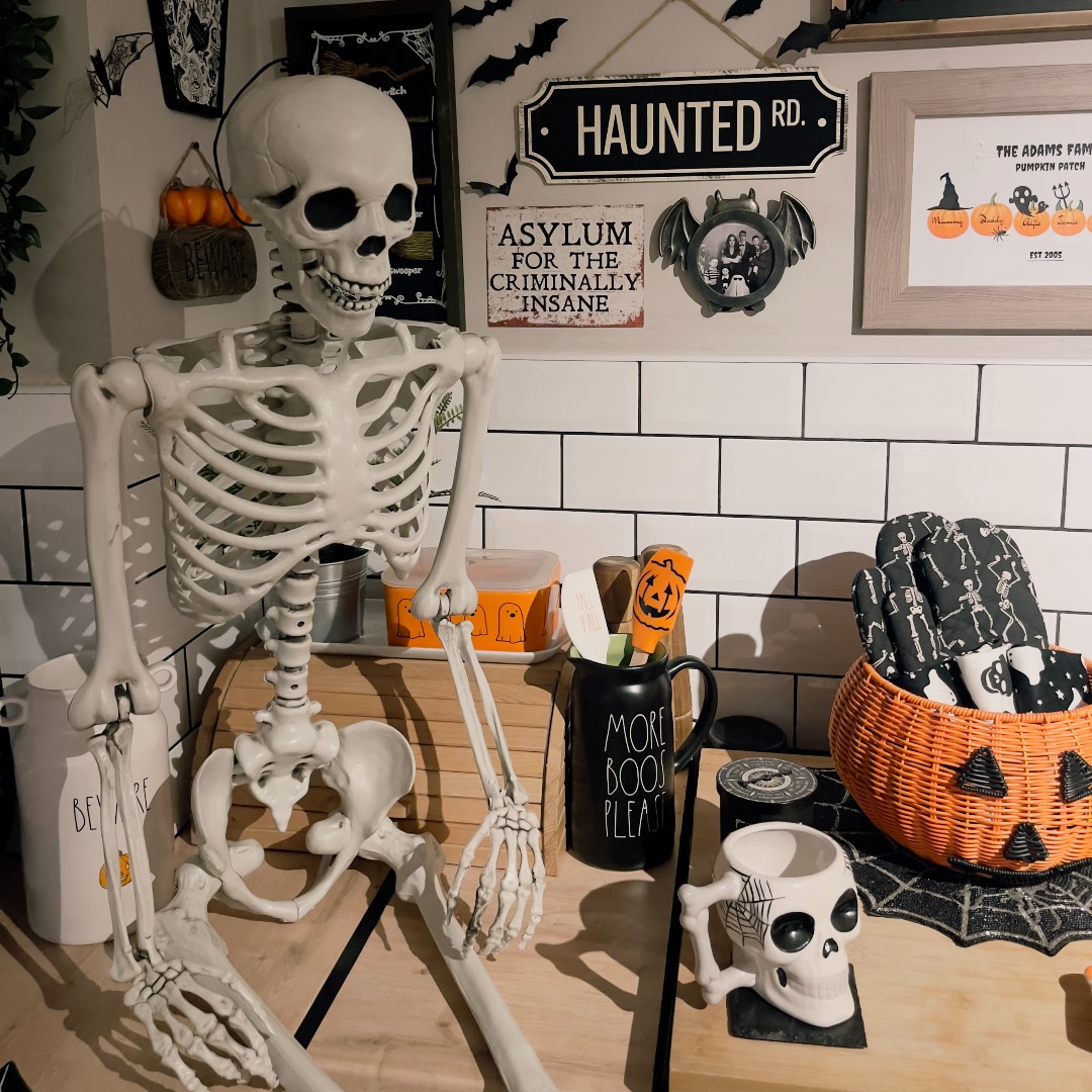 Waiting for Spooky Season like...? Why wait? Get your home dressed to match your excitement! Shop our selection of Halloween home décor and enjoy a cozy fall aesthetic or eerie-sistible October vibe all year long! 🔽 bit.ly/3Qal30O