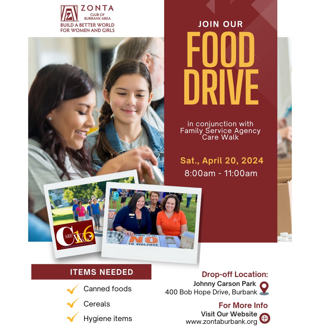 Who's coming to the Family Service Agency of Burbank CAREWalk 16 on Saturday? We'll be there collecting food and toiletry items for FSA! Learn more about what they need here: familyserviceagencyofburbank.org/care-walk-hono… #burbank #familyserviceagencyburbank #carewalk16 #carewalk #fooddrive