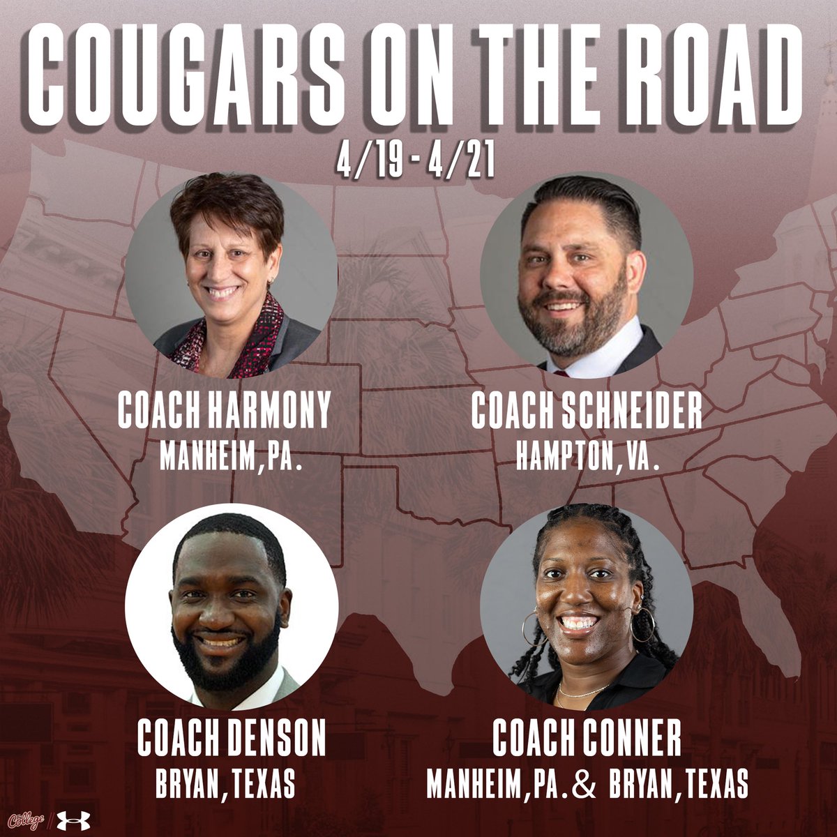 Hitting the road this weekend.. looking for some future Cougars 👀 #TheCollege🌴🏀