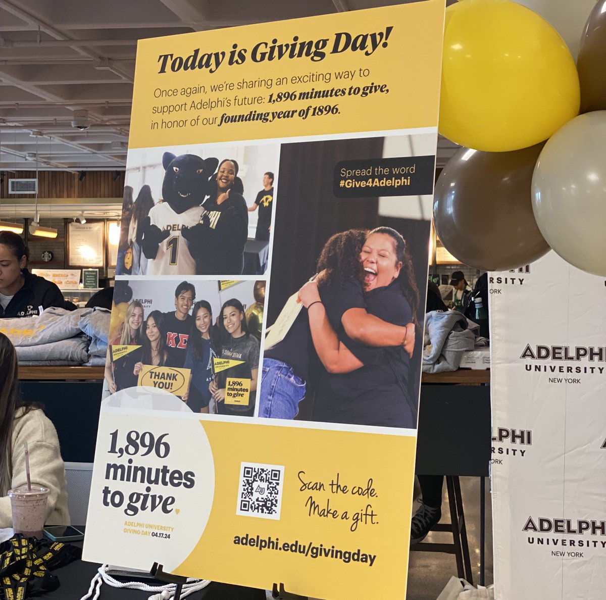 AdelphiU's tweet image. Today is Giving Day! Together, we’ll create an amazing future for a University that has been changing lives since 1896. ow.ly/LzEL50Rip3W #Give4Adelphi