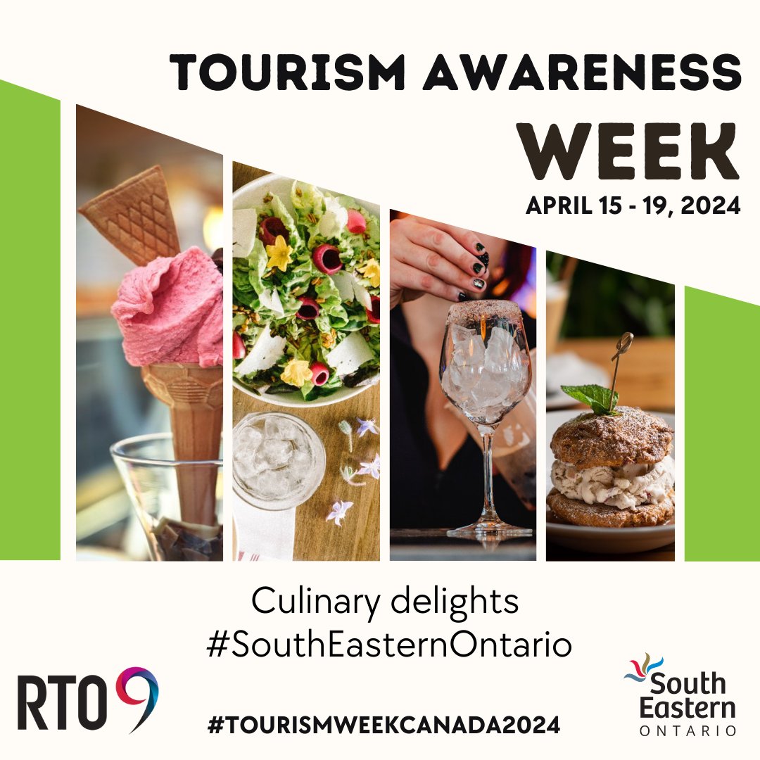 It’s #TourismWeekCanada2024 As we commemorate National Tourism Week, we're reminded of the incredible privilege we have to support the vibrant tourism industry right here in South Eastern Ontario. Today we are celebrating 🍽️ the region's culinary delights. @tiac_aitc