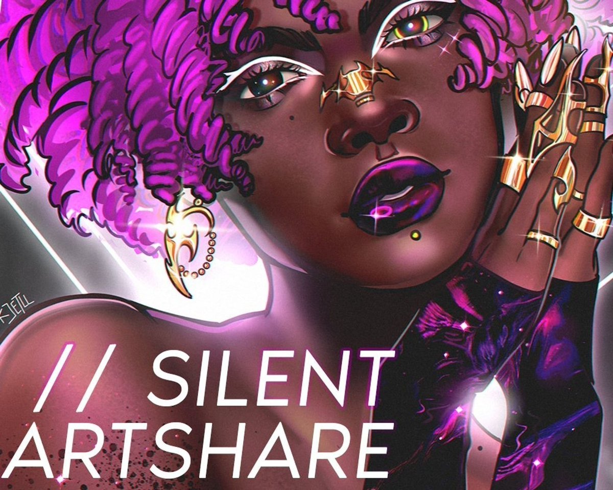 SILENT ARTSHARE — share your art — rt this post — [optional] tag friends