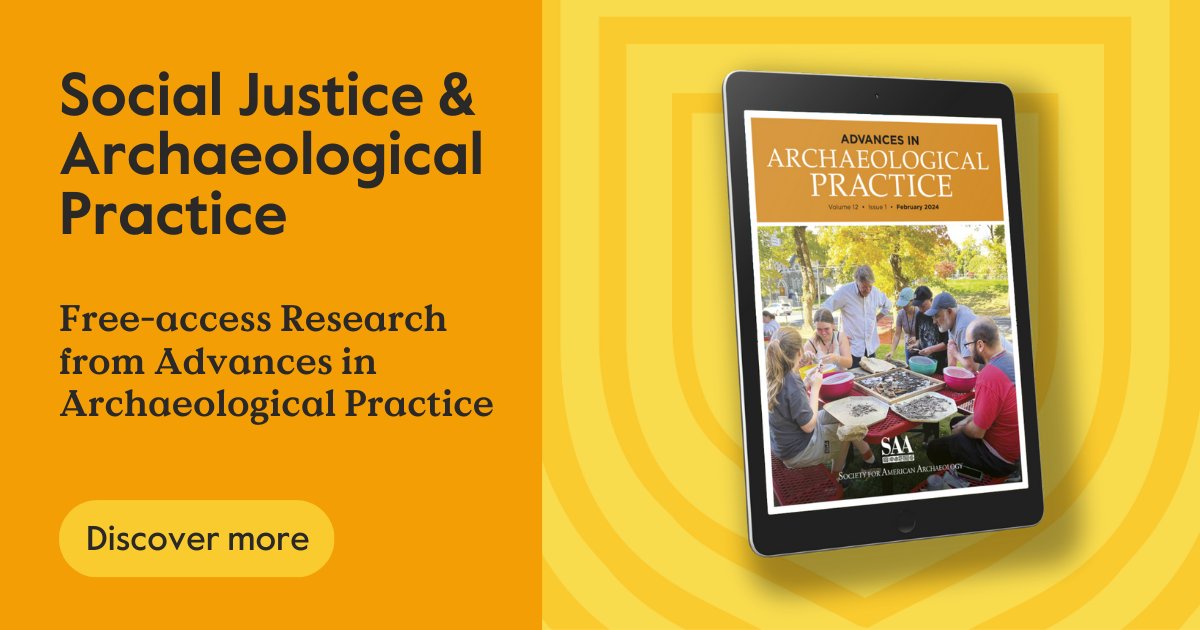 'Social Injustice and Archaeological Practice' is the new free-access research collection curated by @aap_saaorg for @SAAorg's #SAA2024NOLA. Download now: ➡️📱 cup.org/4d9LOym 

#SocialInjustice #Archaeology