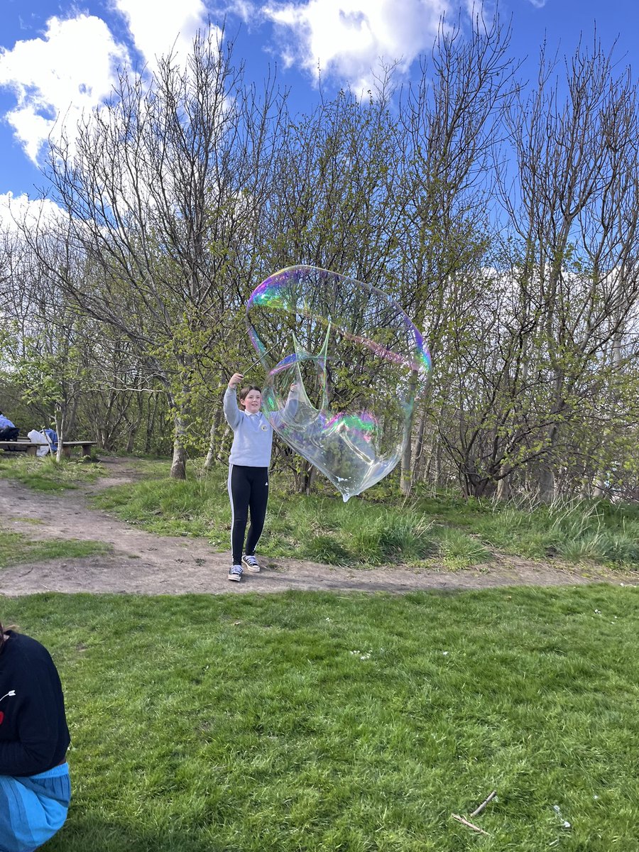 I’m forever blowing bubbles…. Our beautiful @Castleview_PS Forest Circus girls are now experts at blowing giant bubbles! Thank you @thinkcircus