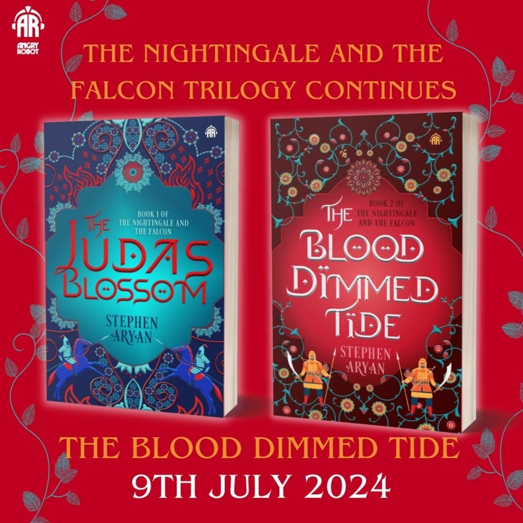It feels like it was only a couple of months since The Judas Blossom was published, and here we are with The Blood Dimmed Tide on the horizon
