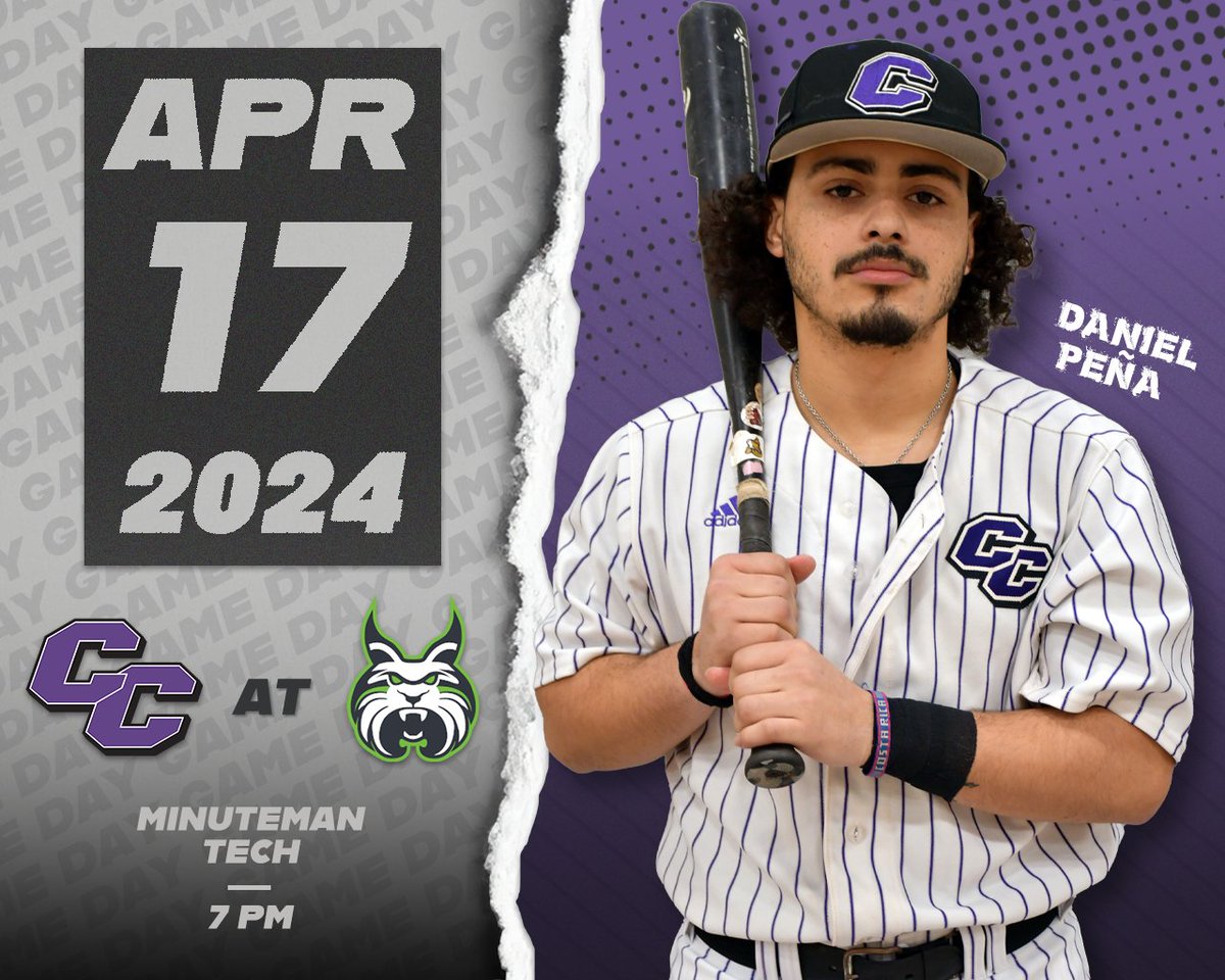 GAME DAY!!! Curry College baseball plays a night game on the road at Lesley while men's tennis hosts Wentworth! #BleedPurple