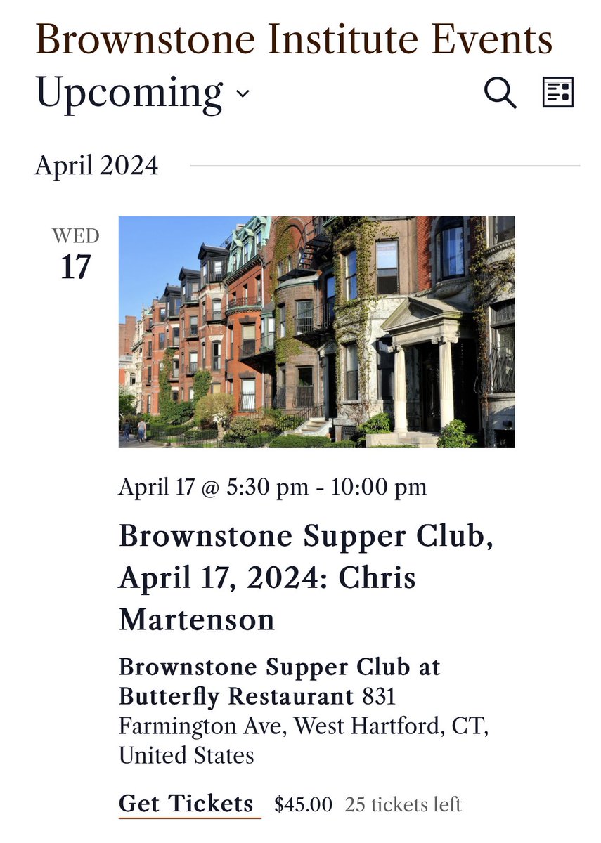 🔥CT peeps & surrounding areas🔥 Who’s coming to the @brownstoneinst event tonight with @chrismartenson? Only 25 tickets left ~ see you there!! brownstone.org/upcoming-event… @ctramm2 @CTLibertyRally @ctltribune @JCherrySparks @TonyDeAngelo7 @GeorgeColli @JohnBeaudoinSr @megynkelly