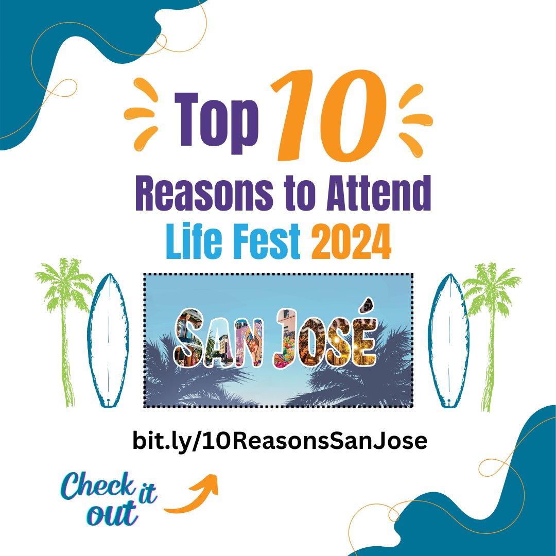 Here are our Ten 10 Reasons to attend Life Fest. Don't miss out on gathering with our GIST community this July! bit.ly/10ReasonsSanJo… #thrivingtogether #GISTeducation #lifefest