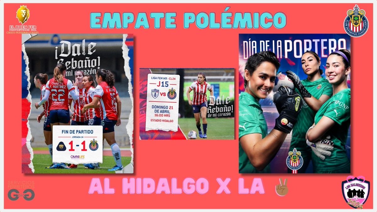 ⚽🚨#bellaairosa vs #tuzas🚨J15 | #sub19 #cracksitas #chivasfemenil | #LMXF ⚽🐐🔴⚪

HOY !!! 9:15 PM !!! LOS ESPERAMOS !!!

#cl2024 | #chivasfemenil | T5 E19 | Baloneros 1906 #femenil | #estadiohidalgo vs#pachucafemenil | #LMXF 🐐⚽🥅🔴⚪🔵