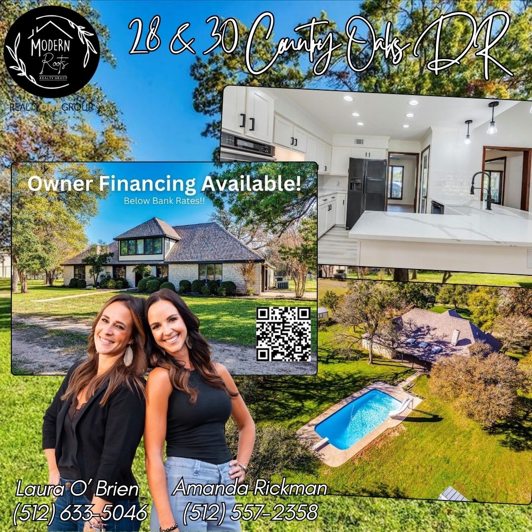 Property Highlight - 28 & 30 Country Oaks DR

Call Laura and Amanda to give you a tour now!

#PropertyHighlight #Investing #investments #investmentopportunity #deals #properties #property #austintx #Realtors #RealEstate #modernrootsrealtygroup #ShareThisPost