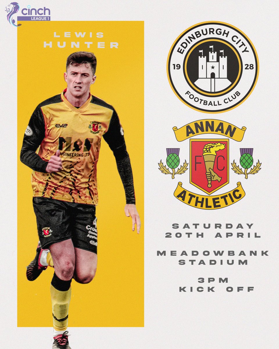 🔜NEXT MATCH! 🆚Edinburgh City 🏆SPFL cinch League One 🏟️Meadowbank Stadium 🗓️20/04/2024 🕒15:00 kick off 🎟️ app.fanbaseclub.com/Fan/Tickets/Se… #AAFC // #SPFL // #cinchL1