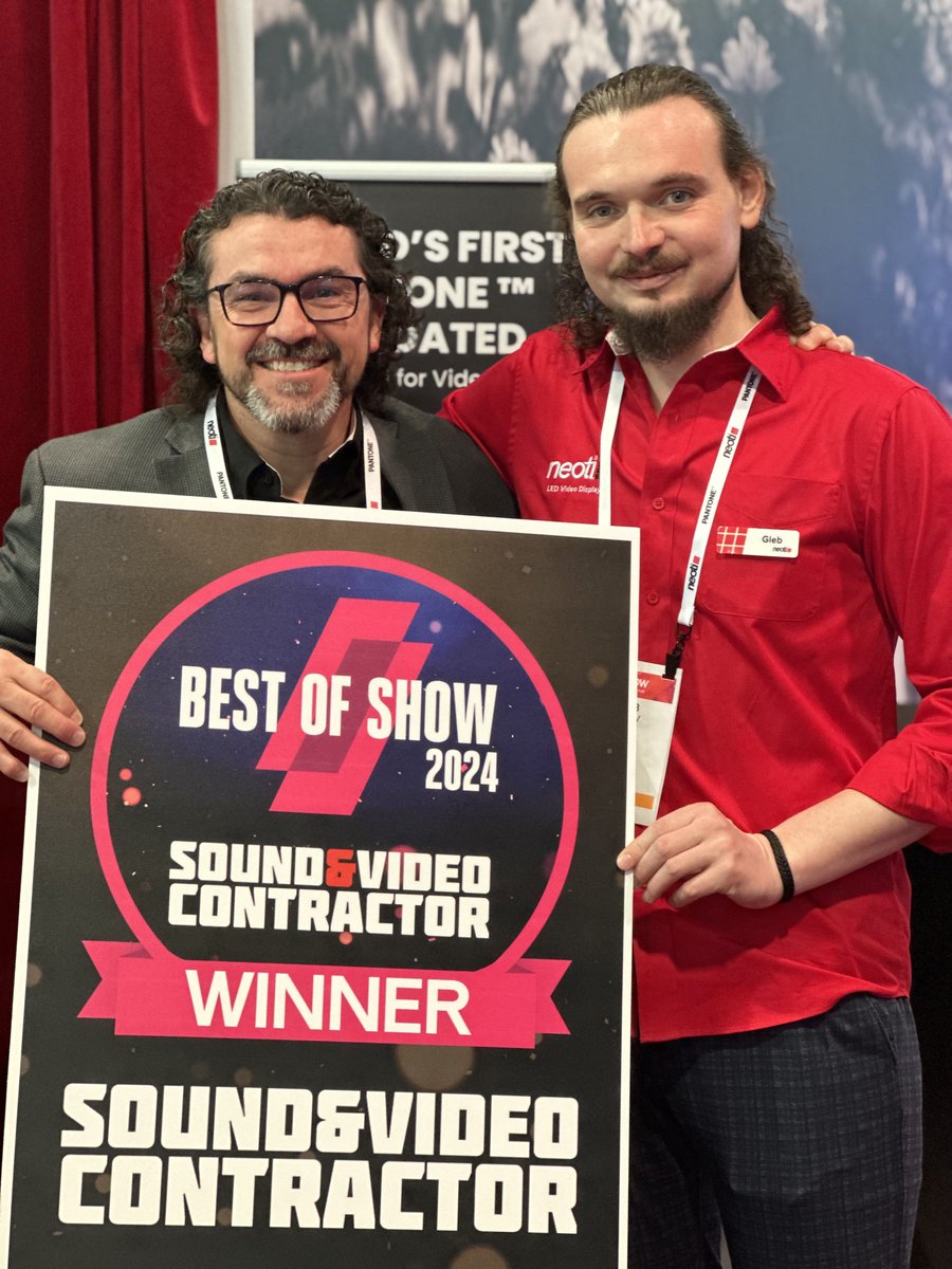 The Neoti team is ending NAB 2024 with a win! Best of show Sound & Video Contractor AND Product of the Year 2024 in our category! Be sure to check out our new WORLDS FIRST Pantone Validated UHD Pro XF+ series and email sales@neoti.com to schedule a presentation.  #avtweeps #xrite