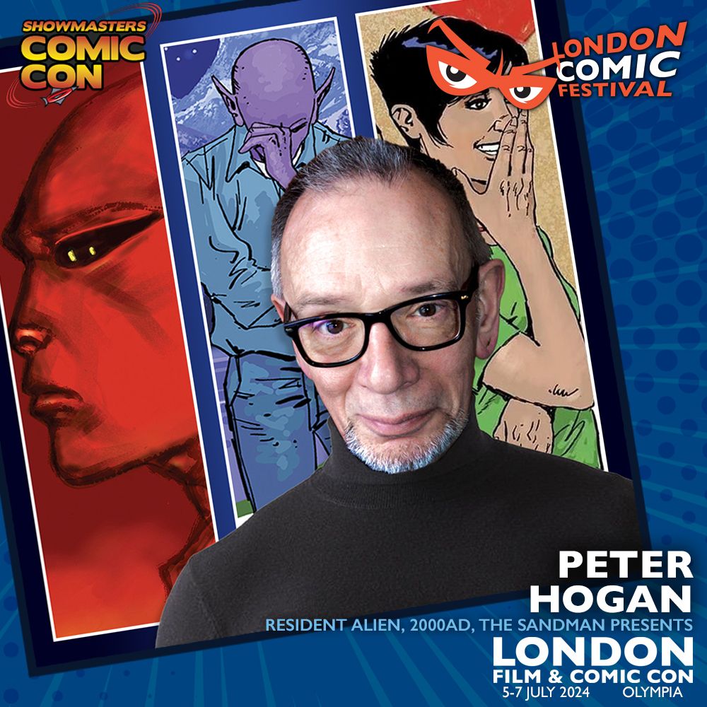 PETER HOGAN will be joining us at #LCF24 #LFCC! Peter is the co-creator of RESIDENT ALIEN, now a @syfyTV show starring @AlanTudyk, with season three recently airing in the US - as well as working for 2000AD and on THE SANDMAN PRESENTS! buff.ly/3O3tzid
